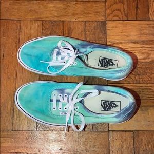 VANS Turquoise Tye Dye Sneakers !